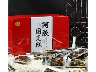 山东东阿450g阿胶固元糕铁盒装 销售驴皮熬制即食阿胶块固元糕图5