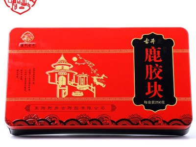 食字号姜氏gu井鹿阿胶鹿胶块(非山东鹿胶鹿角胶)250g铁盒手续齐全图5