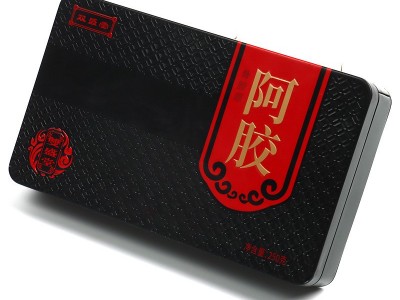 山东东阿鲁记 纯阿胶片阿胶块批发500g驴皮原块自熬阿胶糕铁盒装图4