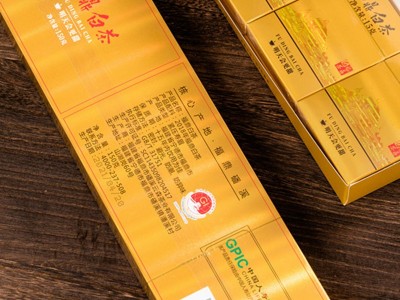 福鼎白茶老白茶饼干茶(小方块条装）烟盒装一条150克装直播带货茶图4
