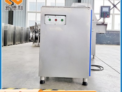 板油冻肉绞肉机 100型全不锈钢鲜肉大型双刀绞肉机 立式破碎机图2