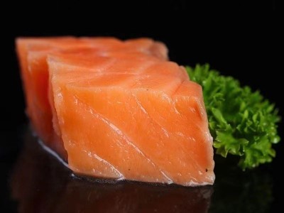 新鲜三文鱼中段 日式料理海鲜刺身辅食400g/盒三文鱼送调料图5