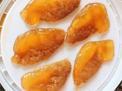海蜇头批发小叶片红海蜇凉拌菜20斤桶装非即食爽脆盐腌海蜇头海鲜图3