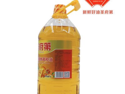 包邮山东圣府第 5升花生玉米芝麻大豆食用油一件代发5L调和油图3