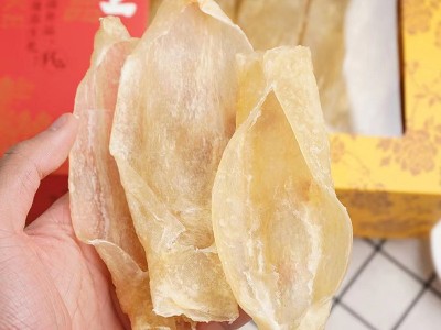半开片淡水鱼胶花胶 加厚 30头占头鱼胶片巴沙鱼胶无齿芒鱼肚500g图3
