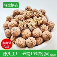 云南产地瘦型103山核桃果500克纸皮薄皮优质大果新货包邮厂家批发