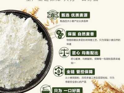 中粮神象高筋面粉25kg 烩面拉面专用粉团购批发图2