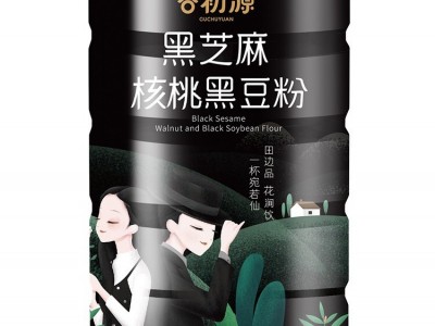 谷初源黑芝麻糊小包装黑芝麻核桃黑豆代餐粉奶昔中老年营养早餐粉图5