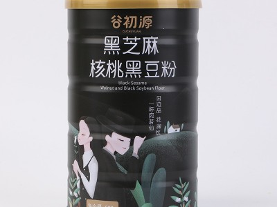 谷初源黑芝麻糊小包装黑芝麻核桃黑豆代餐粉奶昔中老年营养早餐粉图4