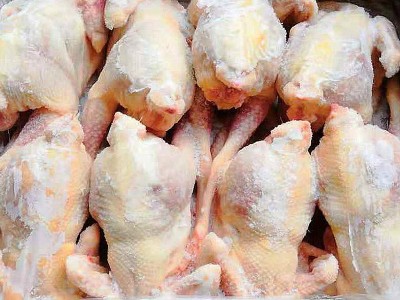 厂家现货批发新鲜老母鸡 冷冻鸡肉10.5kg/件 速冻鸡 全净膛白条鸡图2