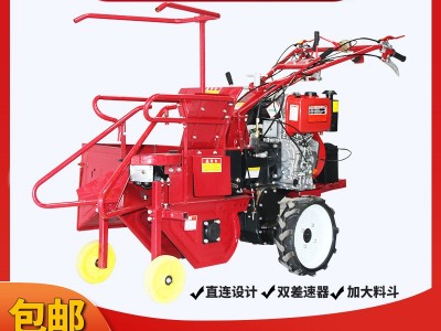 新款单行玉米收获机 柴油电启动苞米单垄农用家用小型玉米收割机图2