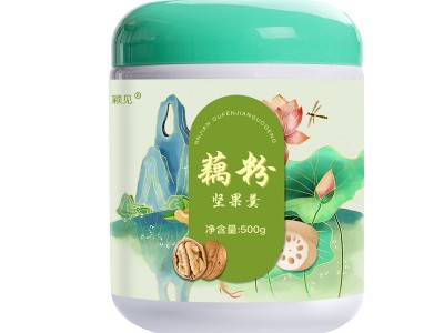 杭州特产西湖藕粉羹早餐素食代餐食品水果坚果藕粉羹500g一件代发图5