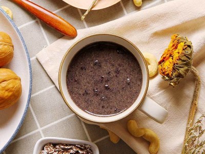 黑芝麻糊核桃桑葚黑豆粉早餐代餐粉黑芝麻粉黑芝麻糊500g图3