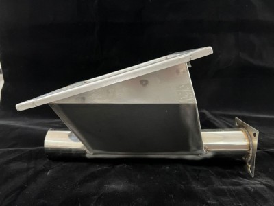 养殖猪舍鸡舍蛟龙料线斜口料穴料靴不锈钢下料口料塔绞龙V型料斗图3