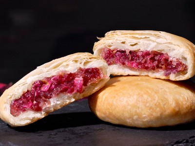鲜花饼云南特产玫瑰饼手工现烤美食小吃零食品糕点心500g中秋礼盒图3