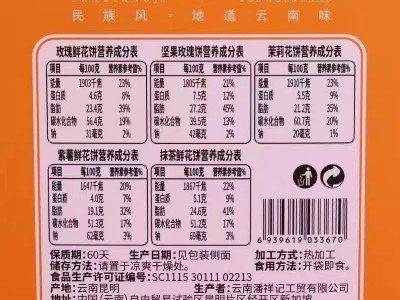 潘祥记250g玫瑰鲜花饼伴手礼传统糕点美食早餐云南特产小吃零食图3