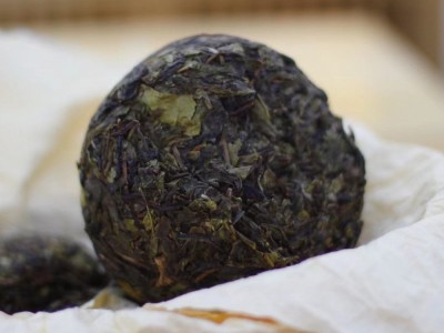 一件批发云南普洱茶头春gu树薄荷糖金瓜沱茶生茶冰糖甜500g配布袋图2