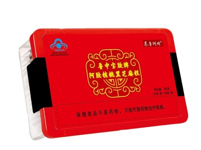 现货批发东鲁阿胶鲁中宝胶牌阿胶核桃黑芝麻糕300克支持一件代发图5