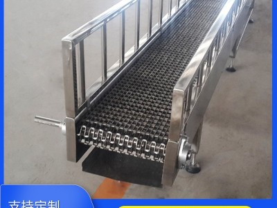 食品加工豆干冷却运输流水线速冻自动化输送线不锈钢网带输送机图5