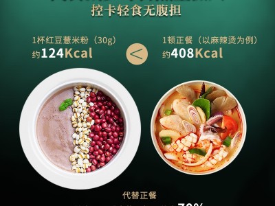 红豆薏米粉 粗粮懒人饱腹速食轻食冲泡粥 早餐冲饮即食薏仁代餐粉图2