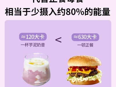 代餐粉oem加工 芋泥椰汁代餐奶昔 网红小胖瓶摇摇瓶固体饮料图3