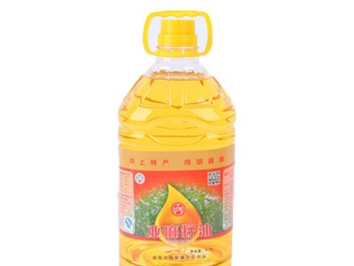 【4.5L】浓香压榨亚麻籽油大容量亚麻籽油桶装食用油 厂家直供图3