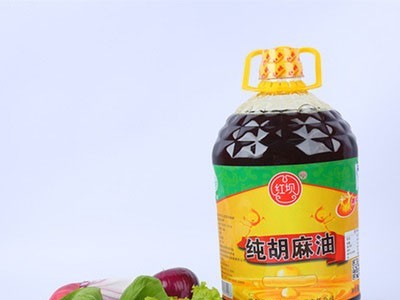 【5L】大容量物理压榨胡麻油桶装食用油植物油厂家直供图2