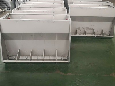 养猪育肥料槽不锈钢食槽双面单面孔料槽自动采食槽不锈钢保育料槽图5