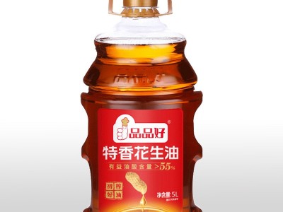 品品好高油酸花生油5L家用商用食用植物油初榨压榨花生油大瓶桶装图4