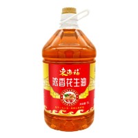 东海福5L小榨花生油厂家纯物理压榨一手货源土榨花生油香味浓郁