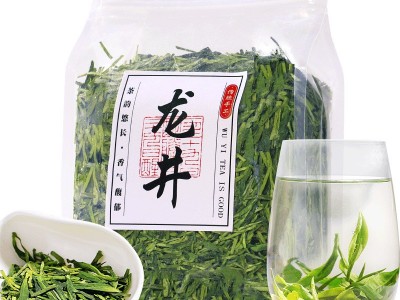 2022年龙井茶批发西湖花龙井茶绿茶叶新茶散装罐装茶批发袋 装礼盒图4