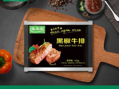 菲力黑椒儿童牛排 炒菜聚餐用黑椒牛排 厂家销售盒装半成品牛排图3