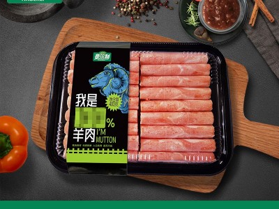 原切涮烤火锅食材羊肉片 厂家供应肥羊肉片 现货批发羊肉牛肉卷图2