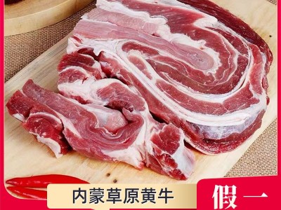 新鲜牛腩肉内蒙古草原散养黄牛生牛肉牛腩肉冷冻整块原切牛肉生鲜图2