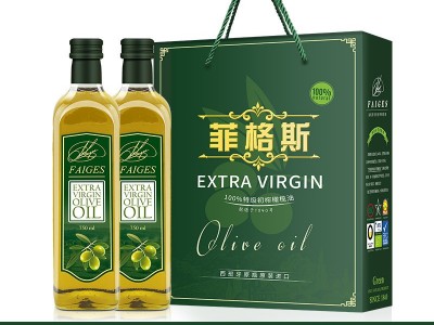菲格斯西班牙原装进口特级初榨橄榄油750mlx2礼盒装送礼批发团购图2