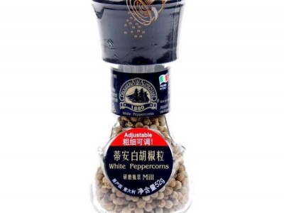 意大利原装进口 蒂安白胡椒粒（研磨瓶装）52g 香料调味批发图2