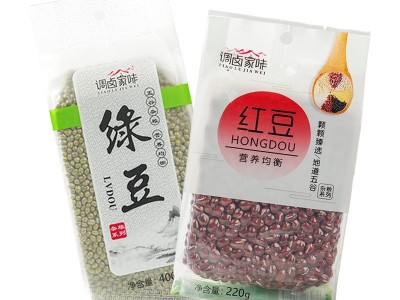新货绿豆400g 五谷杂粮包装可印字LOGO红豆220g磨粉原料厂家批发图5
