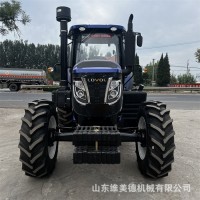 直补雷沃2004大型四轮拖拉机 农用四驱六缸旋耕机 空调驾驶室