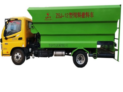 新款轻卡撒料车饲料撒料车双侧撒料车喂牛羊撒料车四轮撒料车热销图4