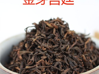 产地货源 云南勐海普洱熟茶 百号宫廷金芽散茶 厂家直销图1