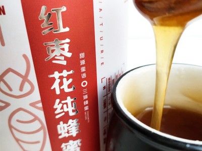 新疆蜂蜜三源红枣花蜂蜜1kg新疆蜂蜜原蜜源头厂家一件代发图3